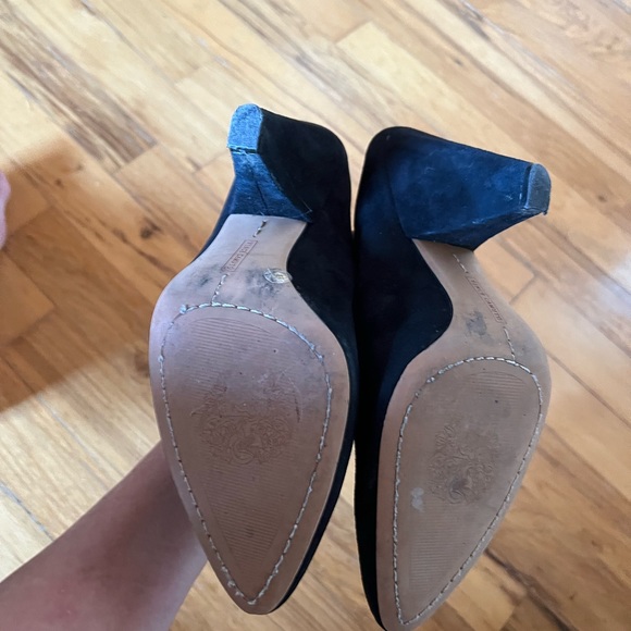 Vince Camuto Black Suede Mules size 7 - Picture 4 of 6